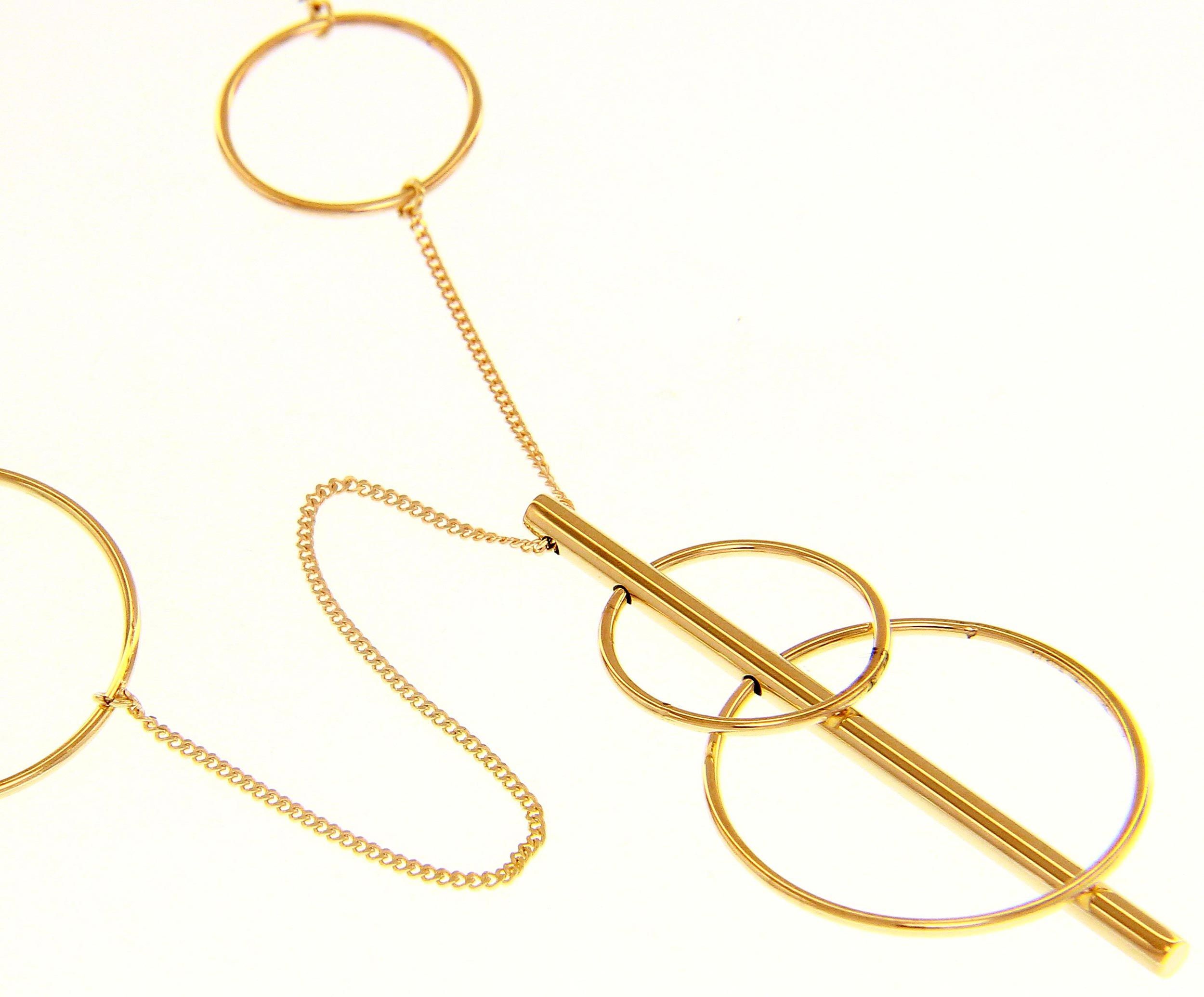 Golden necklace k14  (code S237011)